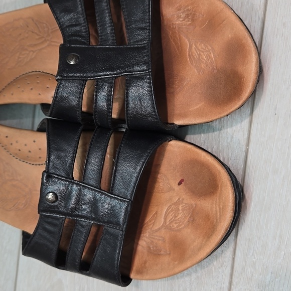 Born Women Leather Sandals Flats shoes sz 9 - Picture 4 of 14